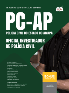Apostila PC-AP 2026 em PDF - Oficial Investigador de Polícia Civil