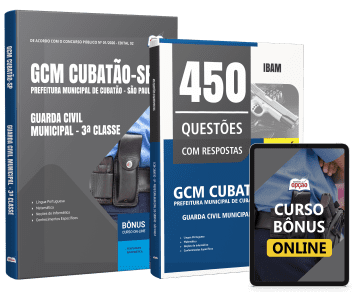 Combo Prefeitura de Cubatão-SP 2026 - Guarda Civil Municipal - 3ª Classe