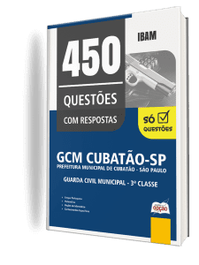 Combo Prefeitura de Cubatão-SP 2026 - Guarda Civil Municipal - 3ª Classe