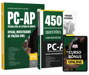Capa Combo PC-AP 2026 - Oficial Investigador de Polícia Civil
