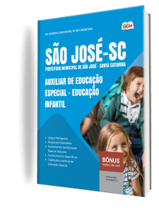 Apostila Prefeitura de São José-SC 2026 - Auxiliar de Educação Especial - Educação Infantil
