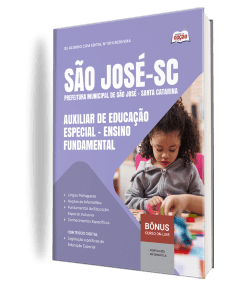 Apostila Prefeitura de São José-SC 2026 - Auxiliar de Educação Especial - Ensino Fundamental