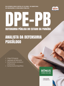 Apostila DPE-PB 2026 - Analista da Defensoria - Psicólogo