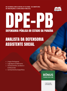 Apostila DPE-PB 2026 - Analista da Defensoria - Assistente Social