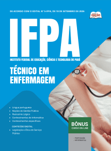Apostila IFPA 2026 - Técnico-Administrativo em Educação - Técnico em Enfermagem