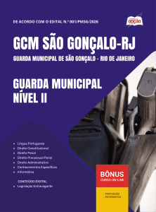 Apostila Prefeitura de São Gonçalo-RJ 2026 - Guarda Municipal Nível II