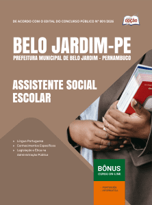 Apostila Prefeitura de Belo Jardim-PE 2026 - Assistente Social Escolar