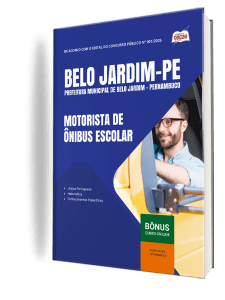 Apostila Prefeitura de Belo Jardim-PE 2026 - Motorista de Ônibus Escolar