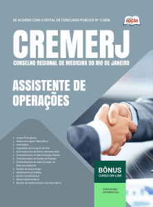 Apostila CREMERJ 2026 - Assistente de Operações