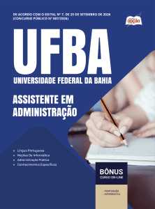 Apostila UFBA 2026 - Técnico-Administrativo em Educação - Assistente em Administração