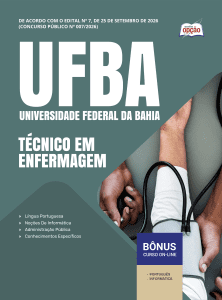 Apostila UFBA 2026 - Técnico-Administrativo em Educação - Técnico em Enfermagem