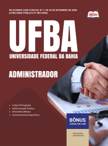 Apostila UFBA 2026 - Técnico-Administrativo em Educação - Administrador