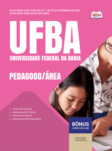 Apostila UFBA 2026 - Técnico-Administrativo em Educação - Pedagogo/Área