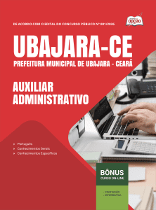 Apostila Prefeitura de Ubajara-CE 2026 - Auxiliar Administrativo