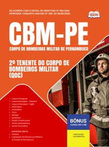 Apostila CBM-PE 2026 - 2º Tenente do Corpo de Bombeiros Militar (QOC)