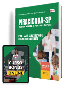 Apostila Prefeitura de Piracicaba-SP 2026 - Professor Substituto de Ensino Fundamental - Temporário