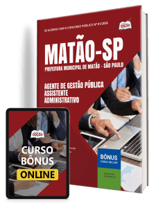 Apostila Prefeitura de Matão-SP 2026 - Agente de Gestão Pública - Assistente Administrativo
