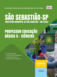 Apostila Prefeitura de São Sebastião-SP 2026 - Professor Educação Básica II - Ciências