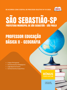 Apostila Prefeitura de São Sebastião-SP 2026 em PDF - Professor Educação Básica II - Geografia