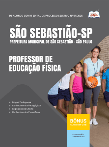 Apostila Prefeitura de São Sebastião-SP 2026 - Professor de Educação Física