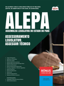 Apostila ALEPA 2026 - Assessoramento Legislativo - Assessor Técnico