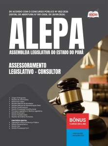 Apostila ALEPA 2026 - Assessoramento Legislativo - Consultor