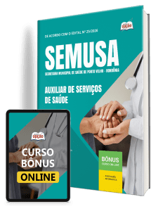 Apostila SEMUSA Porto Velho-RO 2026 - Auxiliar de Serviços de Saúde