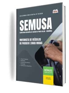 Apostila SEMUSA Porto Velho-RO 2026 - Motorista de Veículos de Passeio e Duas Rodas