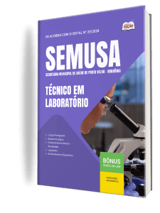 Apostila SEMUSA Porto Velho-RO 2026 - Técnico em Laboratório