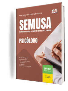 Apostila SEMUSA Porto Velho-RO 2026 - Psicólogo
