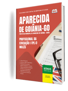 Apostila Prefeitura de Aparecida de Goiânia-GO 2026 - Profissional da Educação I (PE-I) - Inglês