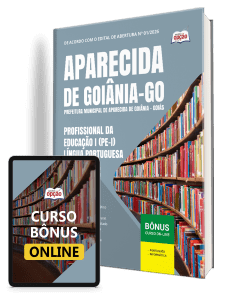 Apostila Prefeitura de Aparecida de Goiânia-GO 2026 - Profissional da Educação I (PE-I) - Língua Portuguesa