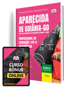 Apostila Prefeitura de Aparecida de Goiânia-GO 2026 - Profissional da Educação I (PE-I) - Matemática