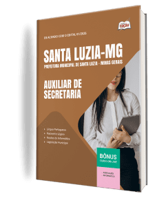 Apostila Prefeitura de Santa Luzia-MG 2026 - Auxiliar de Secretaria