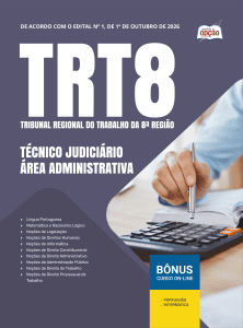 Apostila TRT8 2026 - Técnico Judiciário - Área Administrativa