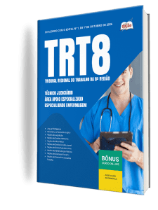 Apostila TRT8 2026 - Técnico Judiciário - Área Apoio Especializado - Especialidade Enfermagem
