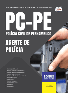 Apostila PC-PE 2026 - Agente de Polícia
