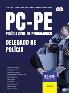 Apostila PC-PE 2026 - Delegado de Polícia