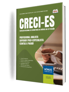 Apostila CRECI-ES 2026 - Profissional Analista Superior (PAS)-Especialista (Contas a Pagar)