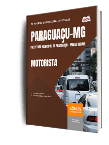 Apostila Prefeitura de Paraguaçu-MG 2026 - Motorista
