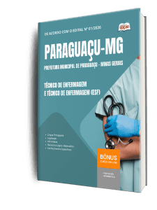 Apostila Prefeitura de Paraguaçu-MG 2026 - Técnico de Enfermagem e Técnico de Enfermagem (ESF)