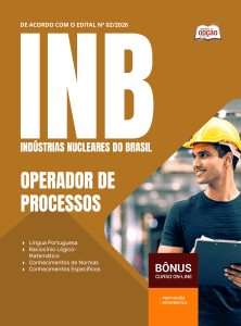 Apostila INB 2026 - Operador de Processos