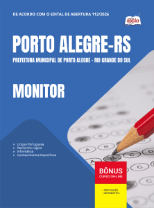 Apostila Prefeitura de Porto Alegre-RS 2026 - Monitor
