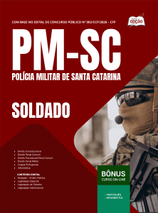 Apostila PM-SC 2026 - Soldado do Quadro de Praças Policial Militar (QPPM)