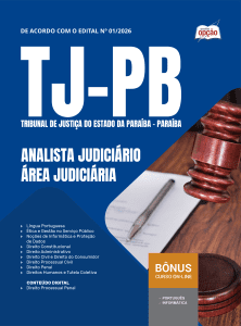 Apostila TJ-PB 2026 - Analista Judiciário - Área Judiciária