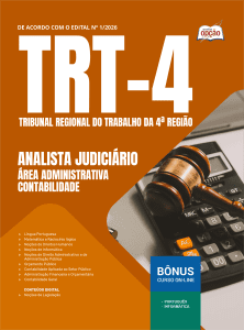 Apostila TRT4 2026 - Analista Judiciário - Área Administrativa - Especialidade Contabilidade