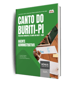 Apostila Prefeitura de Canto do Buriti-PI 2026 - Agente Administrativo