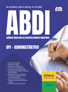 Apostila ABDI 2026 - API - Administrativo