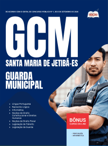 Apostila Prefeitura de Santa Maria de Jetibá-ES 2026 - Guarda Municipal