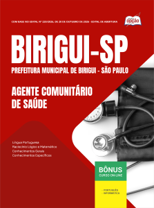 Apostila Prefeitura de Birigui-SP 2026 - Agente Comunitário de Saúde
